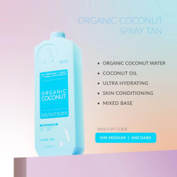 Sample Spray Tan Solution Organic Coconut Medium To Dark100ml, AzureTan